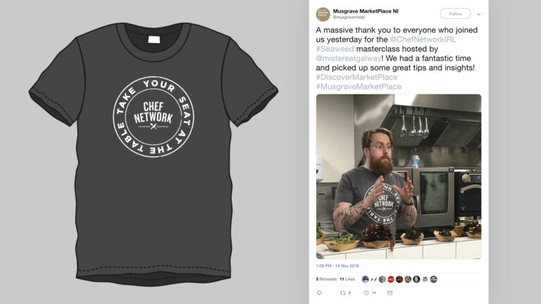 Chef Network t-shirt mockup
